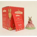 A signed 2005 Royal Doulton Bunnykins  '' Polly '' figure group, number DB 402, boxed,  signed by