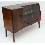 Vintage Retro : A British Herbert E Gibbs 661-2315 arformosia wood sideboard, c 1960,