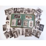 A large collection of postcards depicting a range of  Edwardian and other actors and actresses, such