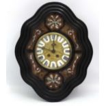 A French Vineyard Clock :  an 8 day Sprung Movement clock, striking on a coiled gong, with