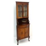 An early 20thC floor standing corner cupboard approx 80" high x 27 3/4" wide  CONDITION: Please Note
