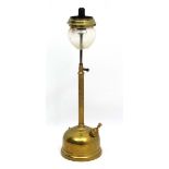 Tilley Lamp : A brass lamp 24" high  CONDITION: Please Note -  we do not make reference to the