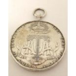 Militaria : An ATA ( Army Temperance ) Queen Victoria Memorial medal , the obverse with image of