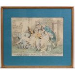 Satirical print
Hand coloured engraving 2371/2500
' Bandelures ' 
Originally Published 1791 by SW