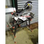 SIP Group sliding Mitre saw with laser  CONDITION: Please Note -  we do not make reference to the