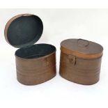 Pair of hat boxes