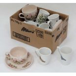 Box of portmerian cups  CONDITION: Please Note -  we do not make reference to the condition of