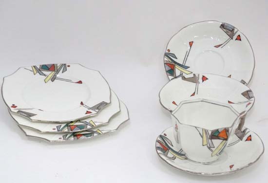 Assorted Art Deco china wares by Grimwades Atlas China of Stoke on Trent CONDITION: Please Note -