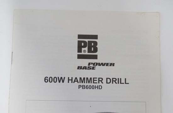 Power Base Hammer Drill CONDITION: Please Note -  we do not make reference to the condition of - Image 3 of 3