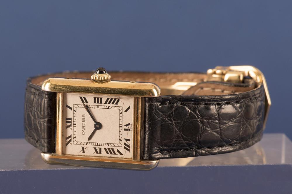 Cartier montre femme Must en argent plaqué or jaune 950° - Dépôt Vente Luxe