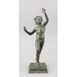 sculpture en bronze d'un satire du Musée de Pompéi "Souvenir du Grand Tour" par la fonderie