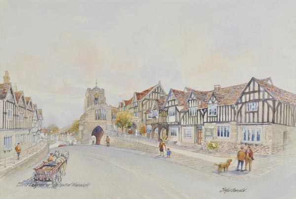 *  MacDonald (Tom). Lord Leycester Hospital, Warwick, watercolour over pencil, signed and titled,