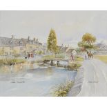 *  MacDonald (Tom). Lower Slaughter, watercolour over pencil, signed and titled, 33 x 40cm (13 x
