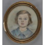 * Hope (Laura Elizabeth Rachel, 1858-1929). Margaret, 1928, pastel oval head and shoulders