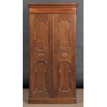 * Humidor. A full standing mahogany humidor cabinet, circa 1920-30, with two panelled doors each