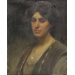 * Portraits. A Portrait of an Edwardian lady, circa 1908, oil on canvas, a few minor surface