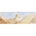 * France & Switzerland. Album of pen & ink drawings and watercolours of alpine scenery and coastal