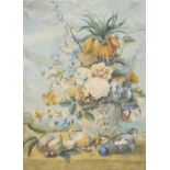 * Continental School. Still Life of Flowers, early 19th century, watercolour on wove paper,