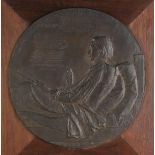 * Saint-Gaudens (Augustus, 1848-1907). Portrait of Robert Louis Stevenson, 1887, bronze relief