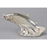 * Trout. A modern filled silver model of a trout, well detailed on naturalistic base, stamped 925 by