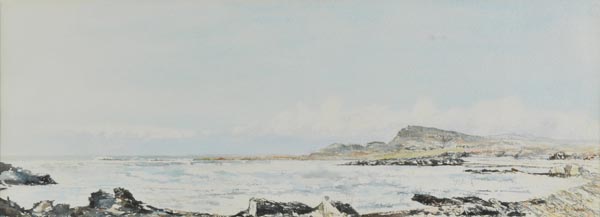 * Cambier (Pierre Eugene, 1914-2000). Panoramic French Coastal Scene, watercolour on wove paper,