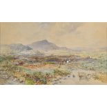 * Branwhite (Charles, 1817-1880). 'Homeward Bound', North Wales, 1879, watercolour, heightened