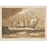 * Turner (Joseph William Mallord, 1775-1851). Nine sepia mezzotints from the Liber Studiorum, 1808-