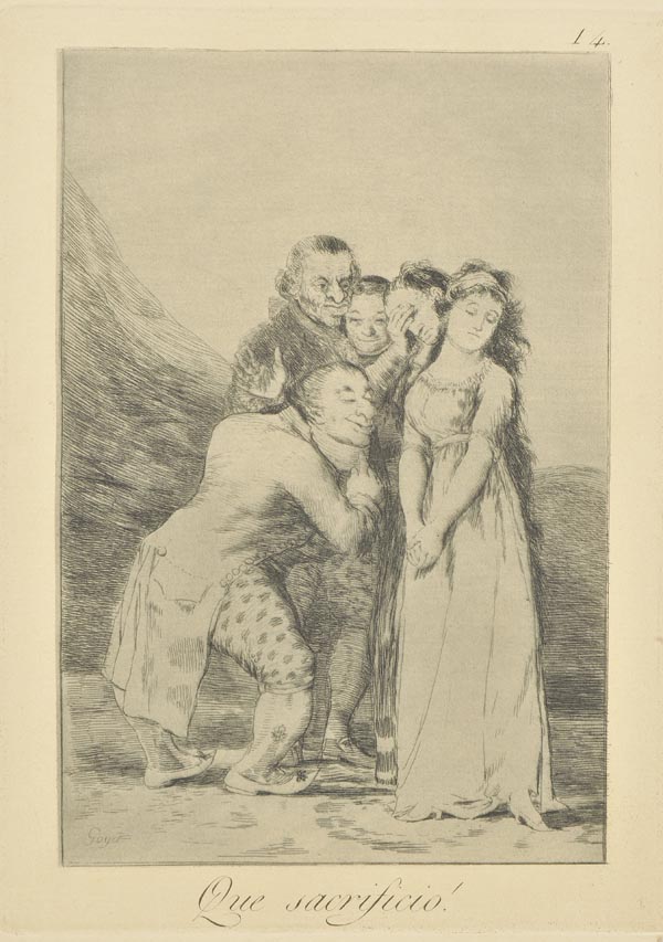 Goya (Francisco de, 1746-1828). Los Caprichos, 7th edition, 1903, eighty etched plates in blue ink - Image 2 of 4