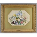 * Withers (Augusta Innes, 1793-1877). Flowers From Nature, watercolour on paper, depicting a still-