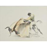 * Skeaping (John Rattenbury, 1901-1980). Matador and Bull, 1957, colour lithograph, published by