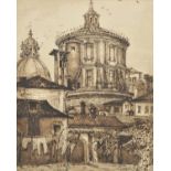 * Milan. ÒTo The Eternal MilanÓ, a study of Milan Cathedral, late 18th or early 19th century, pen,