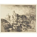 * Blampied (Edmund, 1886-1966). A Jersey Vraic Cart, 1937, etching on Whatman laid paper, signed