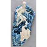 * Water Fountain. An early 20th century Art Pottery water fountain, modelled as Leda and the Swan,