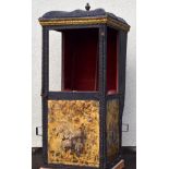 * Sedan Chair. North Italy, c. 1760s, wooden frame, the leather roof with brass studded border and a