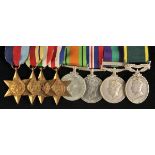 *WWII Medals. A group of eight to Captain G.M. Little, Middlesex Regiment late Royal Signals 1939-