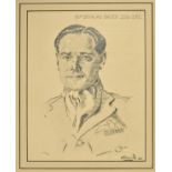 *Bader (Group Captain Sir Douglas, 1910-1982). An original head and shoulders portrait [by