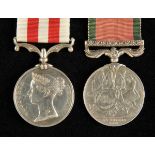 *Campaign Medals. Pair: Private M. Perry, 13th Light Infantry, Indian Mutiny 1857-58, no clasp (