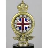 *RAC Full Member’s Badge. A pierced King’s crown type, with a circular union badge, dating from