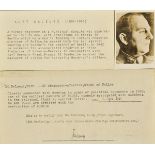 *Nuremberg Trials - Daluege. Autograph signature of SS Chief of Police Kurt Daluege (1897-1946), 1