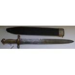 *Sword. A 19th-century Gladius sidearm, the 48.5cm double edge blade with cuttler’s marking and