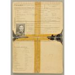 *Stalag Luft III. An original German ID record for prisoner Squadron Leader Wilfred Surtees,