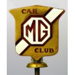 *George Eyston - M.G. Car Club Badge. An H.A. Shelly & Co.-manufactured 1930s badge with