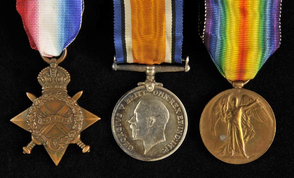 *WWI Medals. A Great War casualty group to Private F.W. Harris, Middlesex Regiment, Killed in Action