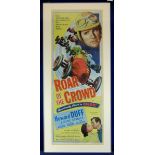 *Roar of the Crowd. A vertical style poster for this 1953-released film, mounted and held in a