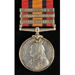*Campaign Medal. Queen’s South Africa 1899-1902, three clasps, Cape Colony, Orange Free State,