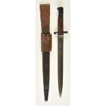 *Bayonet. A British 1903 pattern bayonet, the 30.5cm blade stamped with E beneath crown dated