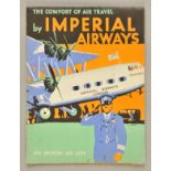 Imperial Airways. Travel in Perfect Comfort by the Largest Airliners in the World, circa 1932,