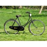 *1924 Sunbeam  ‘Royal’ Loop-Frame Lady’s Bicycle. A highly original machine with black enamel and