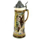 *Fire Brigade Presentation Stein. Celebrating the heroics of German Fire Brigades, this pouring