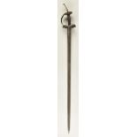 *Firangi. An 18th-century Indian sword, the 81.5cm straight blade with three fullers, khanda type